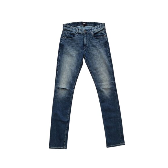 Paige Federal Legacy Slim Fit Jeans Crescent Destructed Wash Men's Size 30